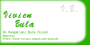 vivien bula business card